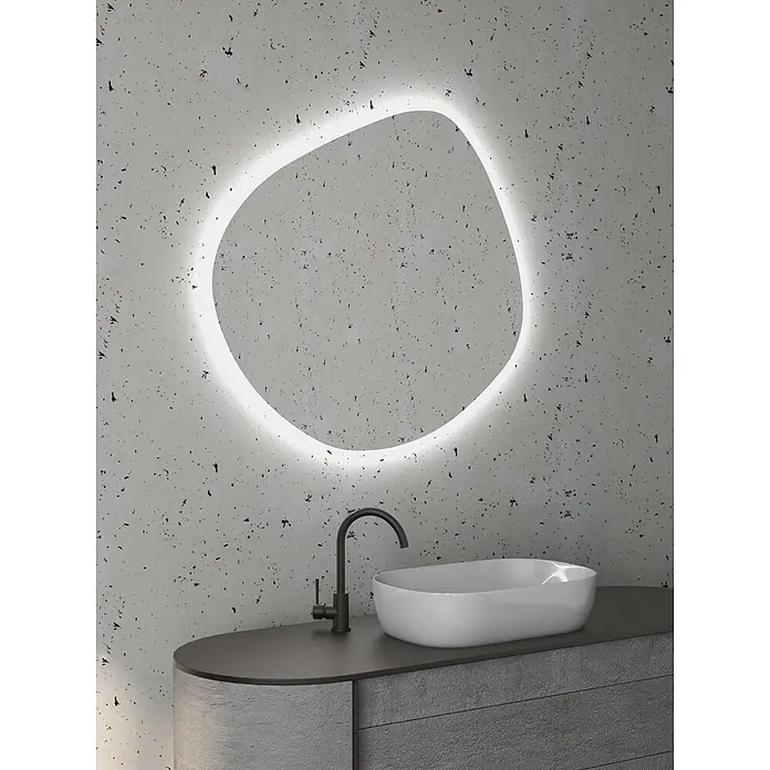 Poalgi Aufsatzwaschbecken OVALO - 60 x 39 cm, Mit schmutzabweisender Glasur, Hahnloch: Ohne, Ohne Überlauf, Weiß