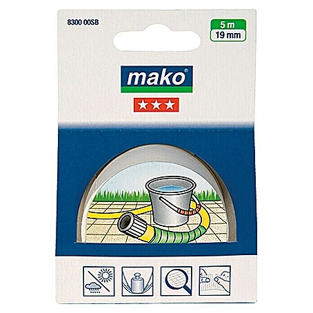 Mako Super-Kraftband (Weiß, 5 m x 19 mm)