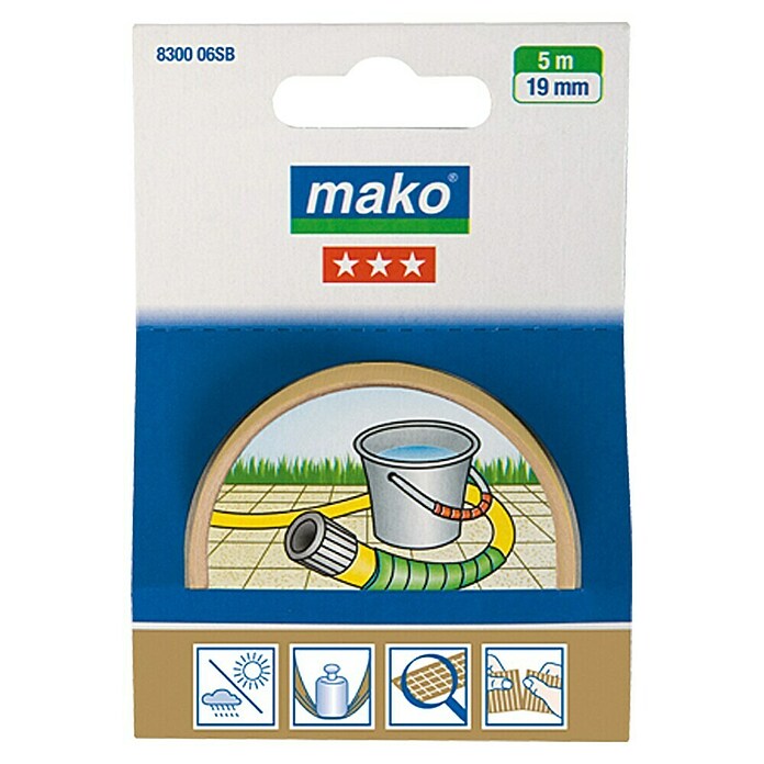 Mako Super-Kraftband (Braun, 5 m x 19 mm)