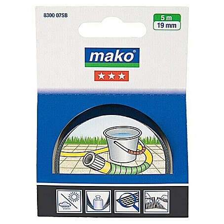 Mako Super-Kraftband (Schwarz, 5 m x 19 mm)