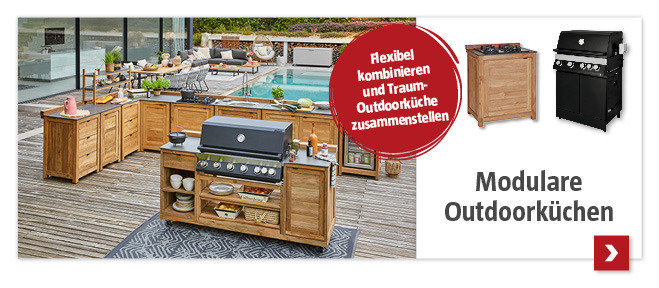 Outdoorkuechen auf Terrasse