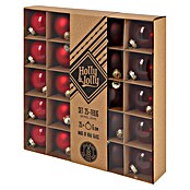 Christbaumkugel-Set Holly & Jolly (Merry Red, Glas, Durchmesser: 6 cm, 25 Stk.) | BAUHAUS
