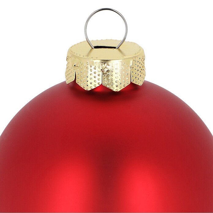 Christbaumkugel-Set Holly & Jolly (Merry Red, Glas, Durchmesser: 6 cm, 25 Stk.) | BAUHAUS
