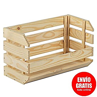 Astigarraga Evolution Caja de madera apilable (L x An x Al: 28,5 x 60 x 35,3 cm, Marróm)