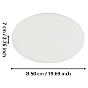 Eglo LED-Deckenleuchte rund Pogliola (36 W, Weiß, Ø x H: 500 x 55 mm)
