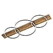 Eglo Boyal LED-Deckenleuchte (37,5 W, 101 x 40 x 9,5 cm, Schwarz/Holz rustikal, Warmweiß, Anzahl Leuchtmittel: 3 Stk.) | BAUHAUS
