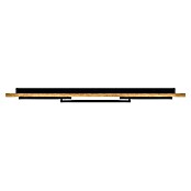 Eglo Boyal LED-Deckenleuchte (37,5 W, 101 x 40 x 9,5 cm, Schwarz/Holz rustikal, Warmweiß, Anzahl Leuchtmittel: 3 Stk.) | BAUHAUS