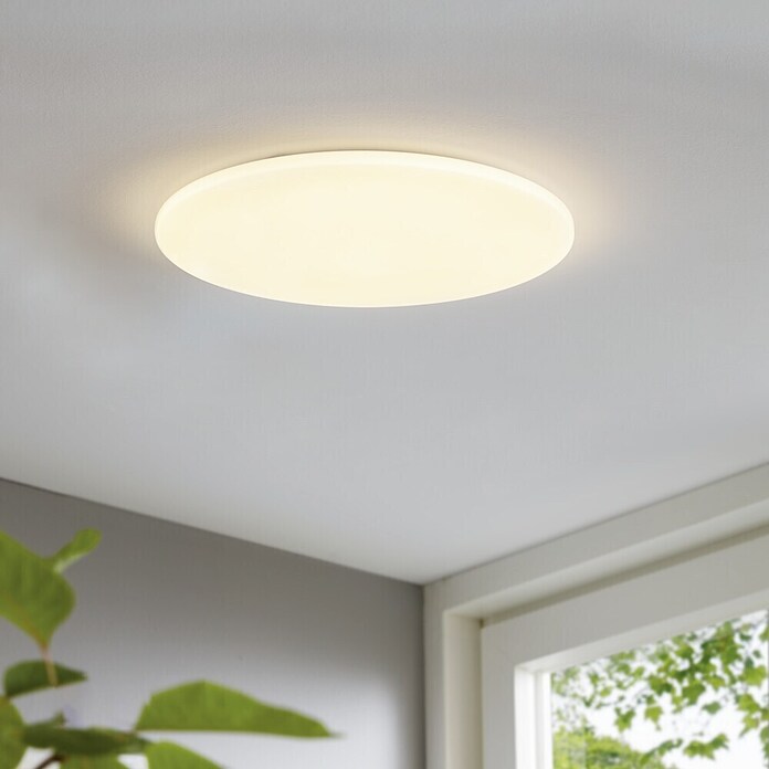 Eglo LED-Deckenleuchte rund Pogliola (36 W, Weiß, Ø x H: 500 x 55 mm)