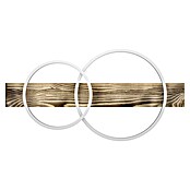 Eglo Boyal LED-Deckenleuchte (24 W, 78 x 40 x 9 cm, Schwarz/Holz rustikal, Warmweiß, Anzahl Leuchtmittel: 2 Stk.) | BAUHAUS