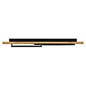 Eglo Boyal LED-Deckenleuchte (24 W, 78 x 40 x 9 cm, Schwarz/Holz rustikal, Warmweiß, Anzahl Leuchtmittel: 2 Stk.) | BAUHAUS
