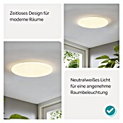 Eglo LED-Deckenleuchte rund Pogliola (36 W, Weiß, Ø x H: 500 x 55 mm)