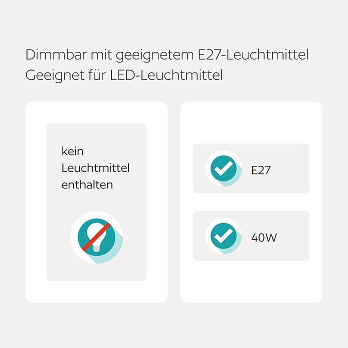 Eglo Pendelleuchte rund (60 W, Schwarz, Ø x H: 38,5 x 110 cm)