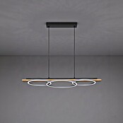 Eglo Boyal LED-Pendelleuchte (40,5 W, L x B x H: 101 x 40 x 110 cm, Schwarz/Braun-rustikal, Warmweiß) | BAUHAUS