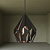 Eglo Pendelleuchte rund Carlton 1 (60 W, Kupfer/Schwarz, Höhe: 110 cm)