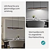 Eglo Boyal LED-Pendelleuchte (40,5 W, L x B x H: 101 x 40 x 110 cm, Schwarz/Braun-rustikal, Warmweiß) | BAUHAUS
