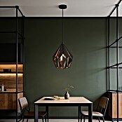 Eglo Pendelleuchte rund Carlton 1 (60 W, Kupfer/Schwarz, Höhe: 110 cm)