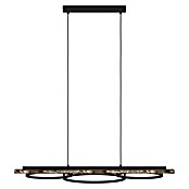 Eglo Boyal LED-Pendelleuchte (40,5 W, L x B x H: 101 x 40 x 110 cm, Schwarz/Braun-rustikal, Warmweiß) | BAUHAUS