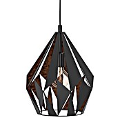 Eglo Pendelleuchte rund Carlton 1 (60 W, Kupfer/Schwarz, Höhe: 110 cm)