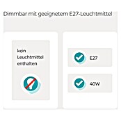 Eglo Maserlo Pendelleuchte rund (Cappuccino, Höhe: 110 cm, Max. Leistung: 60 W, E27, 1-flammig)