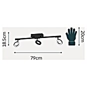 Eglo Cardillio 2 LED-Deckenstrahler CARDILLIO 2 (16,2 W, L x B x H: 38,5 x 8,5 x 17,5 cm, Schwarz, Warmweiß, 5 Stk.) | BAUHAUS