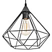 Eglo Tarbes Pendelleuchte rund (Schwarz, Höhe: 110 cm, Max. Leistung: 60 W, E27, 1-flammig, Durchmesser: 32,5 cm)