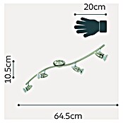 Eglo LED-Deckenstrahler MAGNUM-LED (12 W, Nickel-matt/Chrom, 4 Stk.) | BAUHAUS