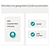 Eglo LED-Deckenstrahler MAGNUM-LED (12 W, Nickel-matt/Chrom, 4 Stk.) | BAUHAUS