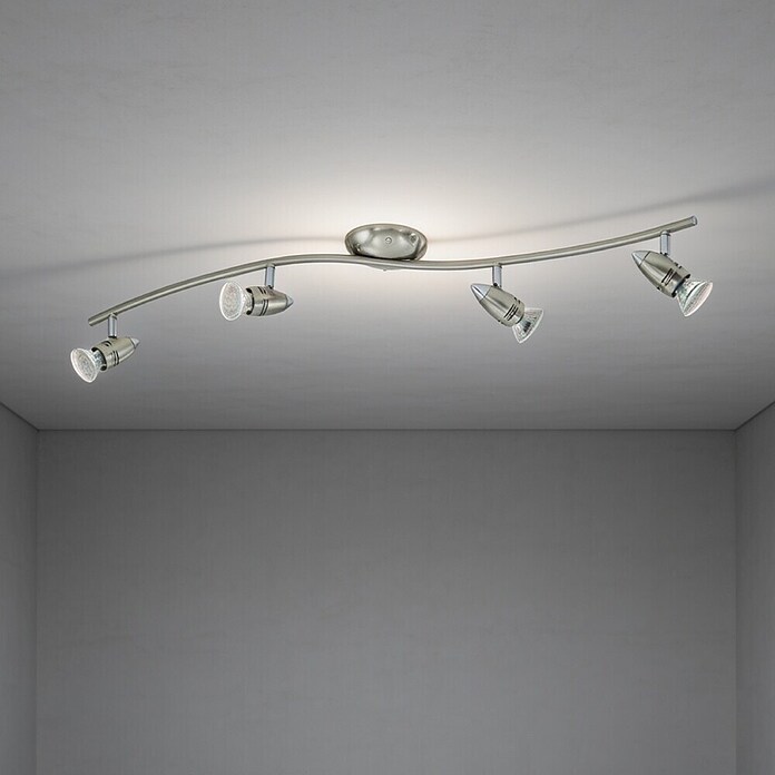 Eglo LED-Deckenstrahler MAGNUM-LED (12 W, Nickel-matt/Chrom, 4 Stk.) | BAUHAUS