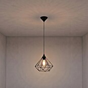 Eglo Tarbes Pendelleuchte rund (Schwarz, Höhe: 110 cm, Max. Leistung: 60 W, E27, 1-flammig, Durchmesser: 32,5 cm)