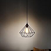 Eglo Tarbes Pendelleuchte rund (Schwarz, Höhe: 110 cm, Max. Leistung: 60 W, E27, 1-flammig, Durchmesser: 32,5 cm)