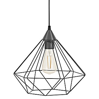 Eglo Tarbes Pendelleuchte rund (Schwarz, Höhe: 110 cm, Durchmesser: 325 mm)