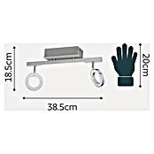 Eglo LED-Deckenstrahler Cardillio 1 (2 x 3,3 W, Aluminium)