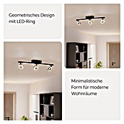 Eglo Cardillio 2 LED-Deckenstrahler CARDILLIO 2 (16,2 W, L x B x H: 38,5 x 8,5 x 17,5 cm, Schwarz, Warmweiß, 5 Stk.) | BAUHAUS