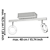 Eglo LED-Deckenstrahler Cardillio 1 (2 x 3,3 W, Aluminium)