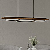 Eglo Boyal LED-Pendelleuchte (40,5 W, L x B x H: 101 x 40 x 110 cm, Schwarz/Braun-rustikal, Warmweiß) | BAUHAUS