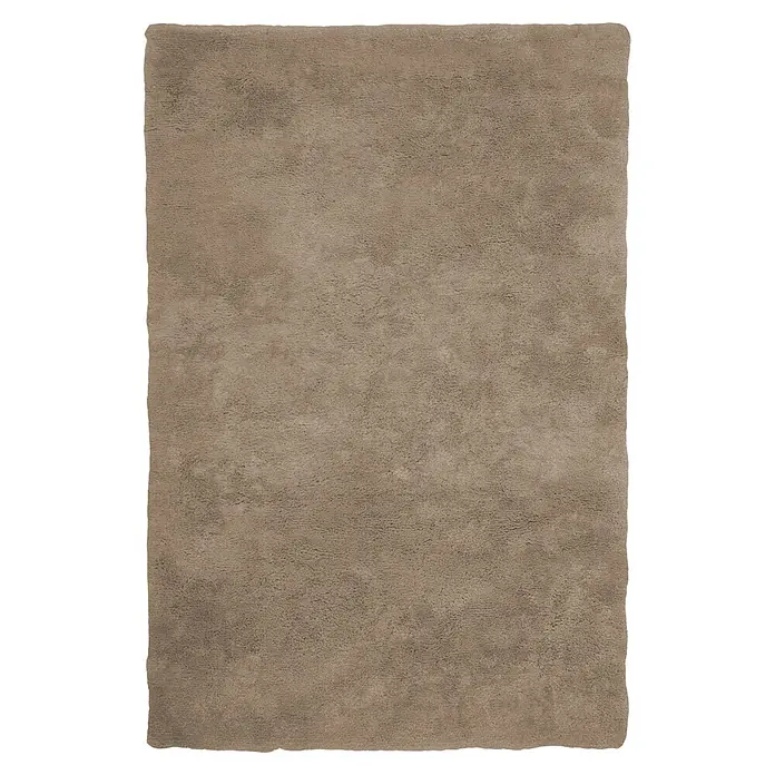 Kayoom Hochflorteppich Dolphin 500 - Taupe, 110 x 60 cm, 100 % Polyester - Draufsicht