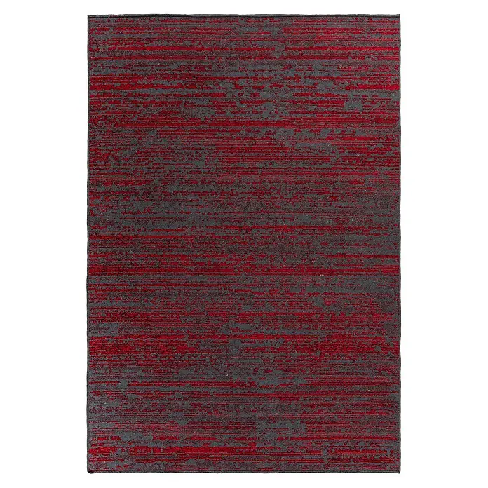 Kayoom Flachgewebeteppich Kalea 125 - Rot, 170 x 120 cm, 100 % Polyester - Draufsicht