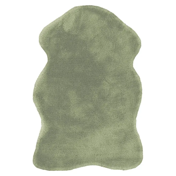 Kayoom Kunstfell Rabbit Sheepskin 225 - Mint, 90 x 60 cm, 100 % Polyester - Draufsicht