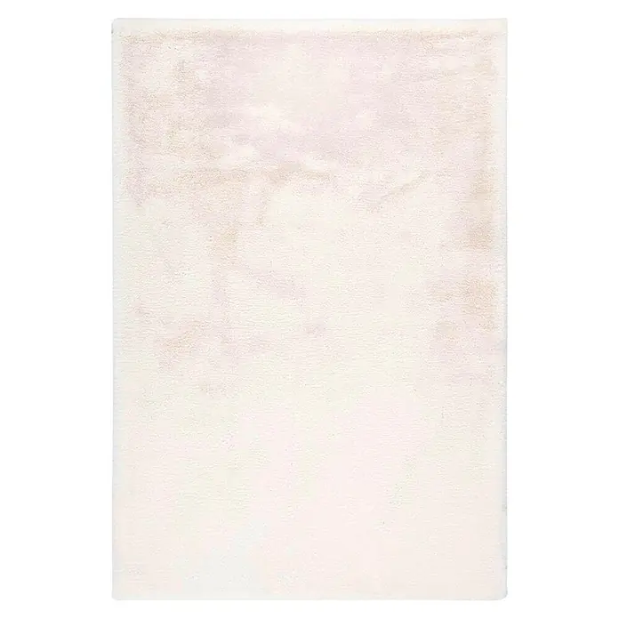 Kayoom Fellteppich Boundless 225 - Weiß, 150 x 80 cm, 90 % Polyester, 10 % Baumwolle - Draufsicht