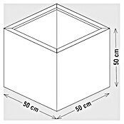 Palatino Exlusive Line Pflanzgefäß (50 x 50 x 50 cm, Cortenstahl, Rotbraun)