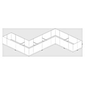 Palatino Hochbeet Urban S-Form (500 x 400 x 70 cm, Stahl, Rostbraun) | BAUHAUS