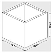 Palatino Exlusive Line Pflanzgefäß (60 x 60 x 60 cm, Cortenstahl, Rotbraun)