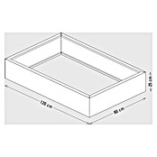 Palatino Exlusive Line Pflanzrahmen (120 x 80 x 25 cm, Cortenstahl)