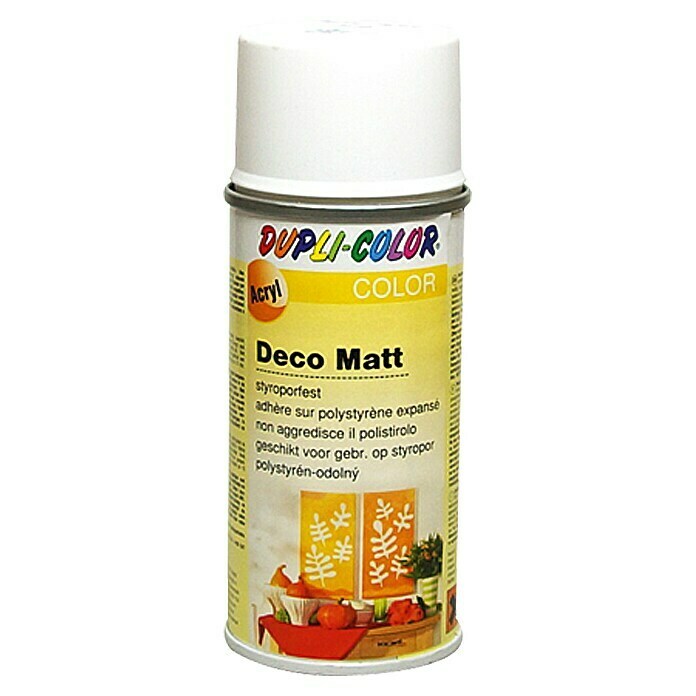 Dupli-Color Deco Mat Acrylspuitlak (Wit, 150 ml, Mat)