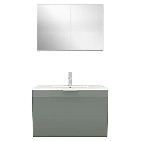 AcquaVapore  Badmöbel-Set Fertigdusche Gently-1-B080-V1-F0102-LED-EBox