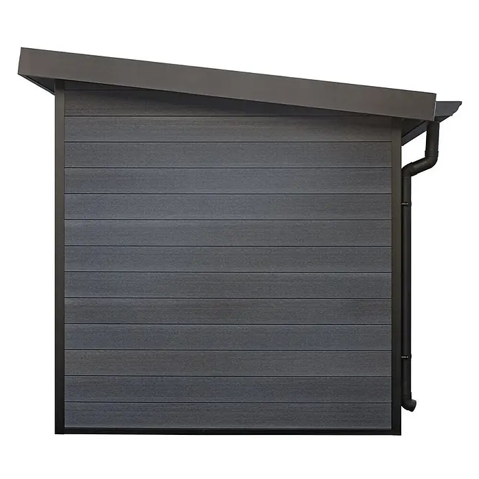Linholm Gartenhaus Lignum 2020 - Außenmaß inkl. Dachüberstand (B x T): 238 x 233 cm, Grau/Anthrazit