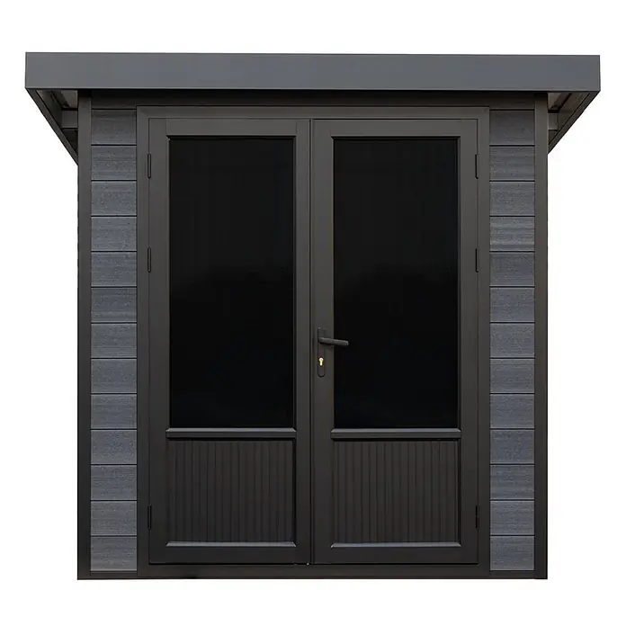 Linholm Gartenhaus Lignum 2020 - Außenmaß inkl. Dachüberstand (B x T): 238 x 233 cm, Grau/Anthrazit