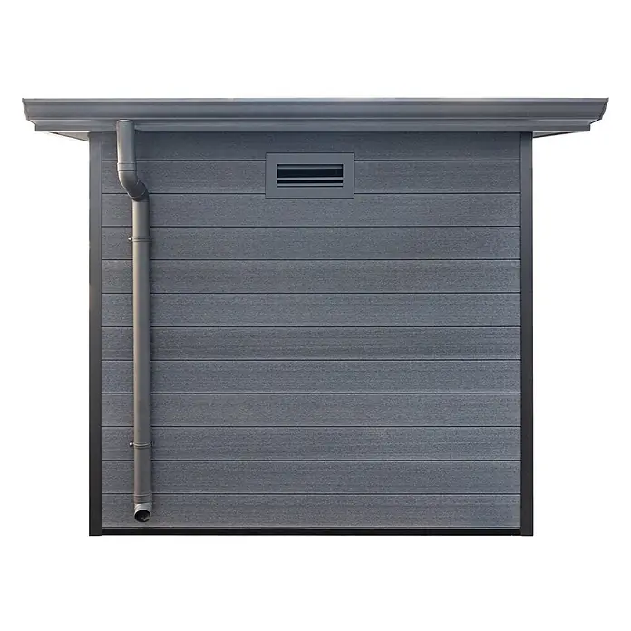 Linholm Gartenhaus Lignum 2020 - Außenmaß inkl. Dachüberstand (B x T): 238 x 233 cm, Grau/Anthrazit