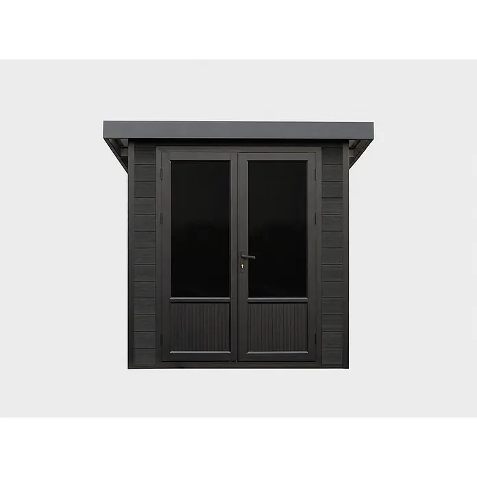 Linholm Gartenhaus Lignum 2020 - Außenmaß inkl. Dachüberstand (B x T): 238 x 233 cm, Grau/Anthrazit