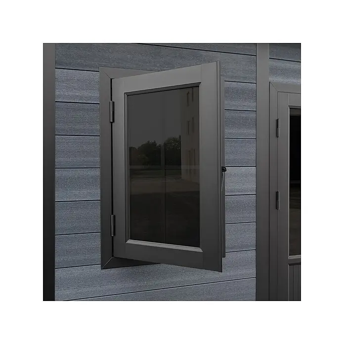 Fjordholz Gartenhaus Style DeLuxe 20,00 m² - Außenmaß inkl. Dachüberstand (B x T): 722,5 x 328,5 cm, Aluminium, Anthrazit/grau